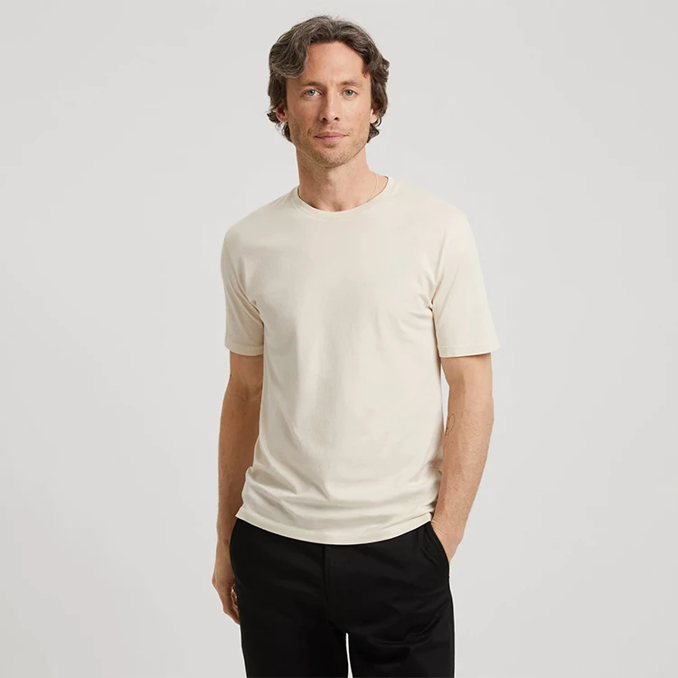 Slim Fit индивидуальный дизайн логотипа Мужская повседневная одежда футболка оптом пользовательский
