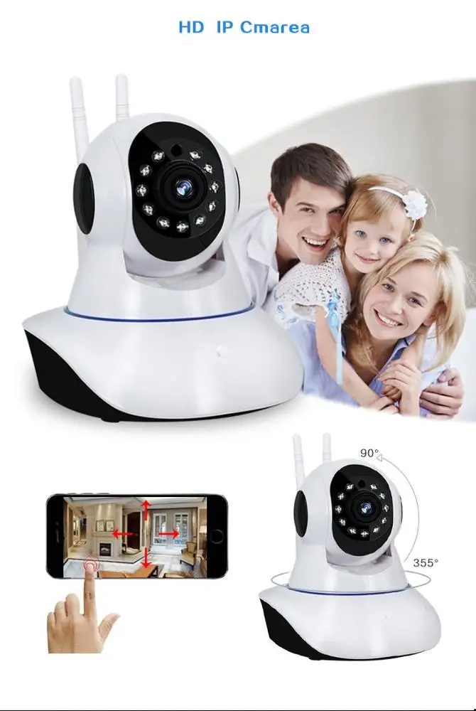  Беспроводная Wi-Fi ip-камера безопасности 1080p для домашних животных пожилых людей видеоняни 2-канальное аудио обнаружение