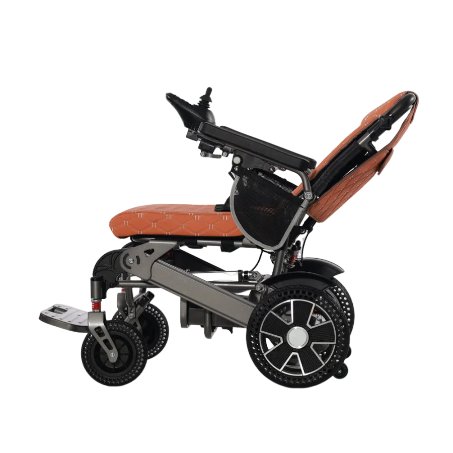 Newest Joystick Wireless Remote Control Electric Lightweight Wheelchair Motorized  Wheelchairs 60183- t070