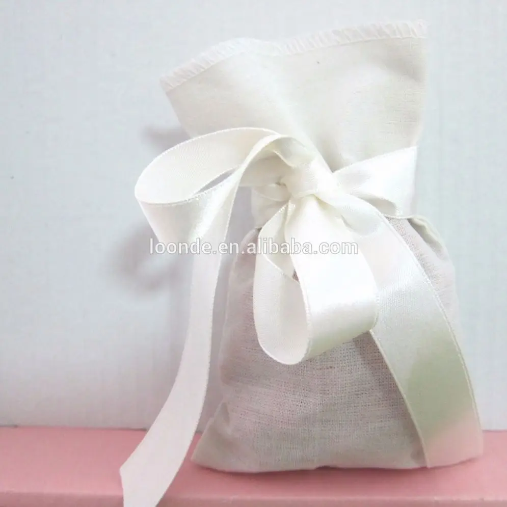 Fashion Cotton Drawstring Shopping Eco Reusable Folding Grocery Cloth Underwear Pouch Case Travel Home Storage Bag