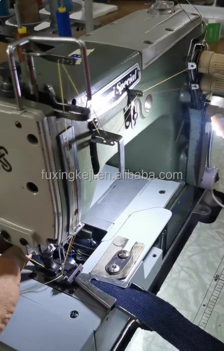 Used japan kansai special 1702p 2 needle flatbed coverstitch machine making belt loop machine with auto trimmer for jeans