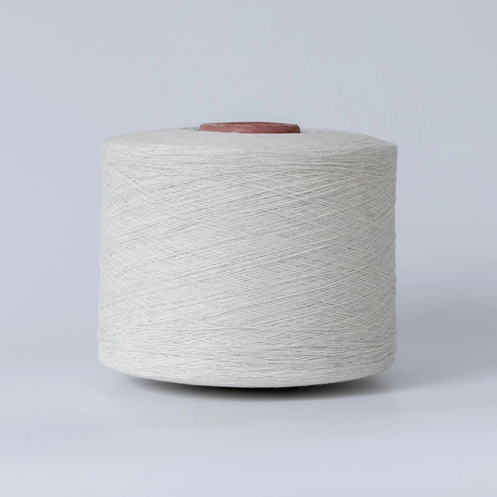 Recycle NE 61 Raw White 100 Cotton Yarn For Weaving And Knitting