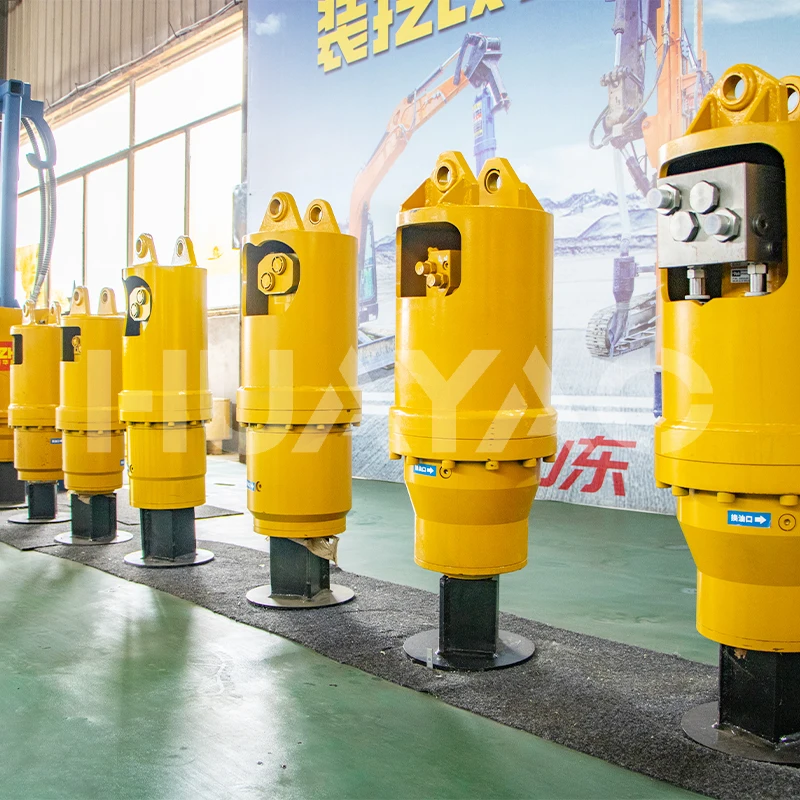 Hydraulic earth drill screw pile driver ground screw drilling excavator machine digger auger