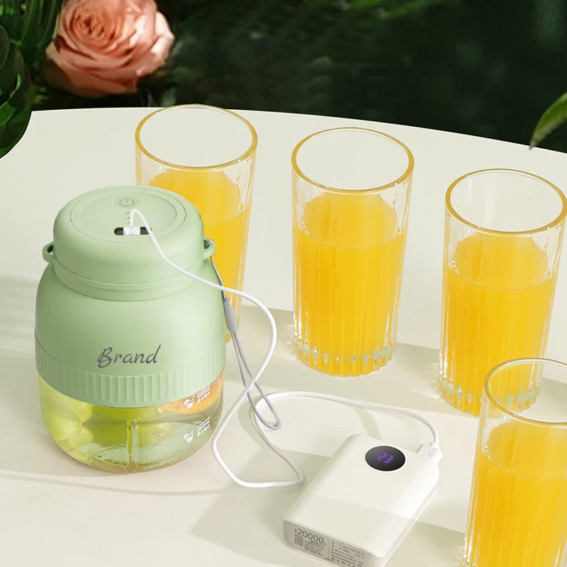 New Wireless Fresh Orange Fruit Juice Machine Mini Usb Charging Smoothies Electric Citrus Portable Blender and Juicer Cup Maker