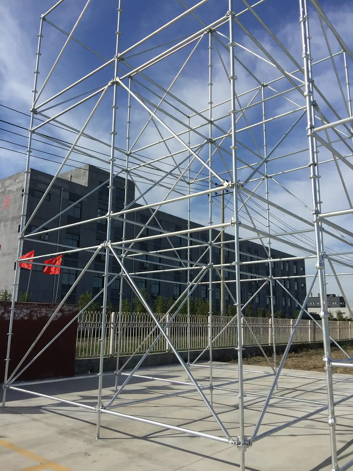 1/6 Safe Working Platform Steel Ringlock Scaffolding For Construction