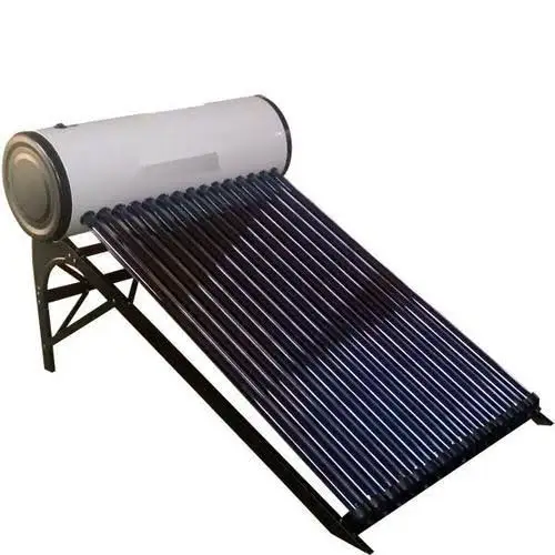 Solar water heater raw material with insulsted ss lines with controller sr 609s and color steel external cover
