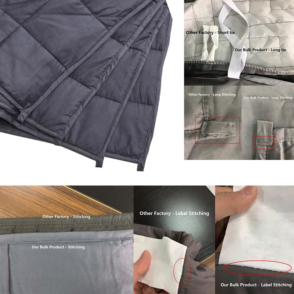 Weight blanket 150x200 Cotton Heavy Weighted Blanket 15lbs 20lbs 25lbs With Glass Beads