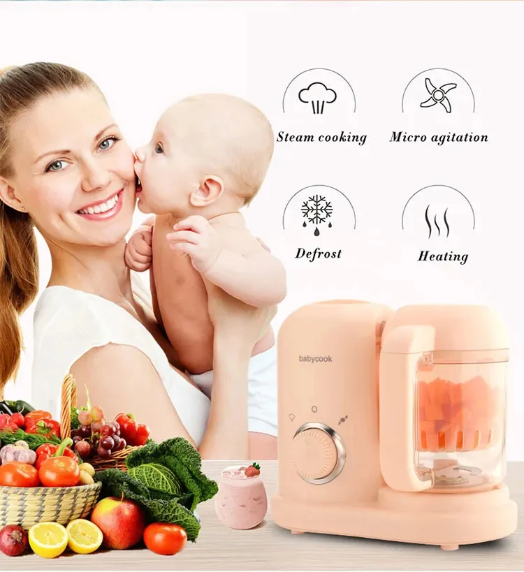 Low Sound Mini Electric Bady Food Steam Cooker Multi Vegetable Fruit Blender Baby Food Maker