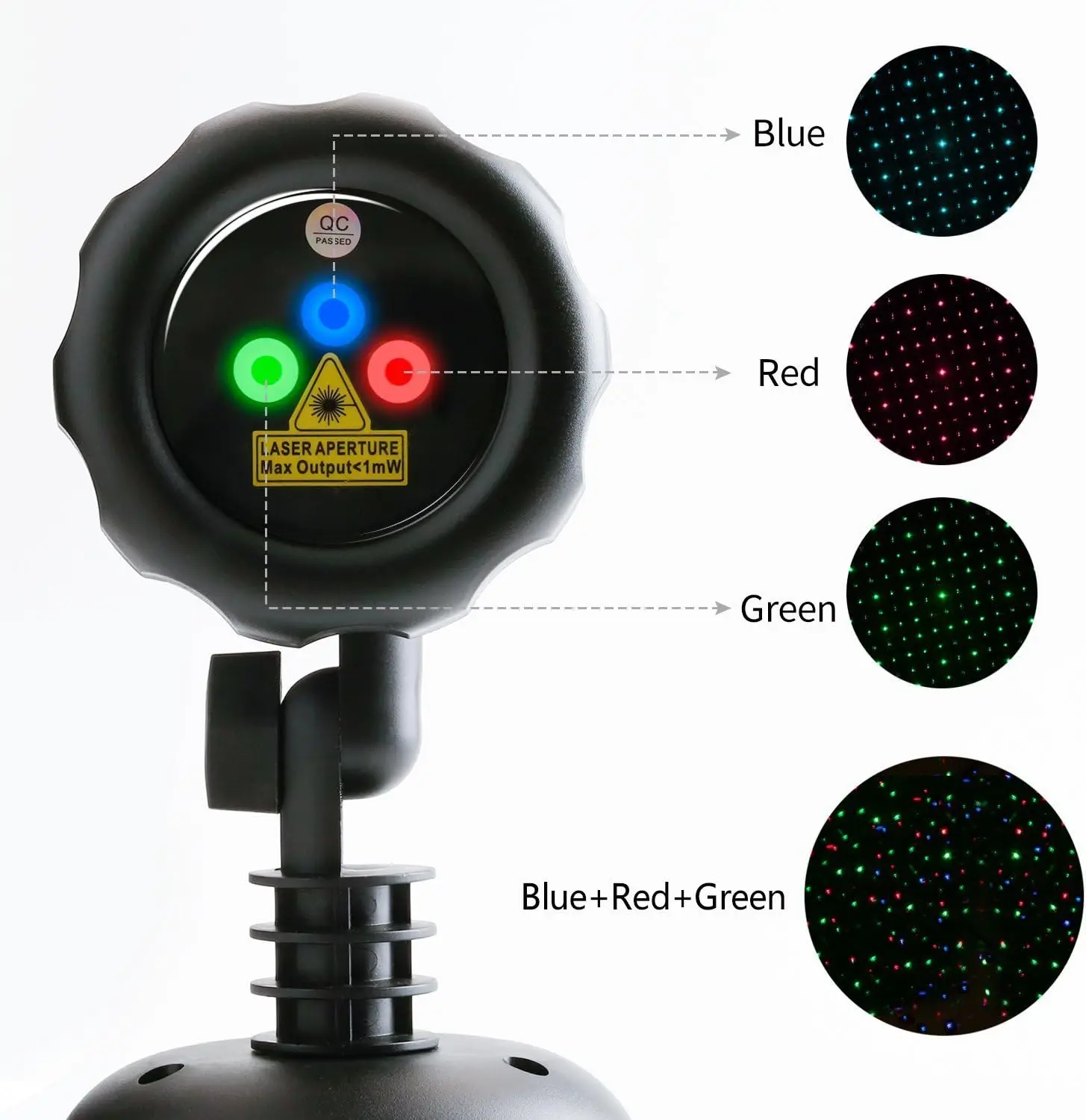 Newest RGB Star Motion Outdoor Laser Christmas Lights Projector Shower