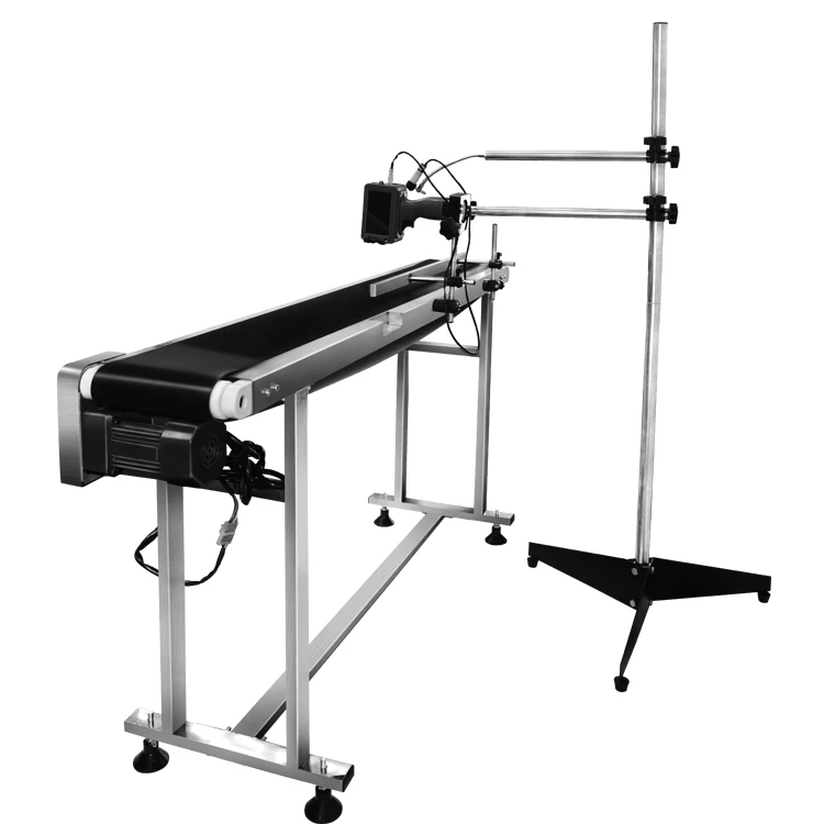 Adjustable speed automatic inkjet printer conveyor positioning of laser printer inkjet printer assembly line conveyor