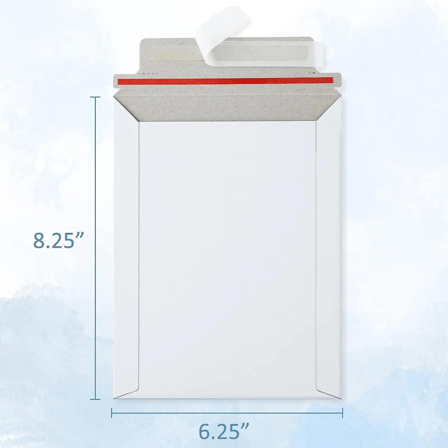 Self Sealing Paper Rigid Mailing Envelope Mailer Cardboard Envelope Packaging With Tear Tape For Document Shipping