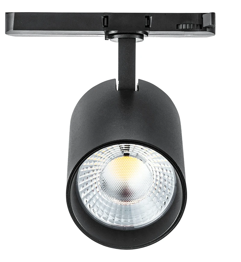 Commercial Brand 25W/30W Track Light Ripple-Free LED Guide Rail with 4-Wire Track Adapter and Cob Spot for Mall Lighting