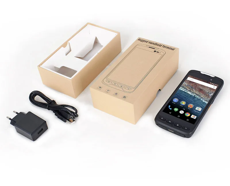  Palmari PDA robusti Android da 5 pollici HiDON con docking 2D 2G + 16G Terminale palmare robusto trigger di