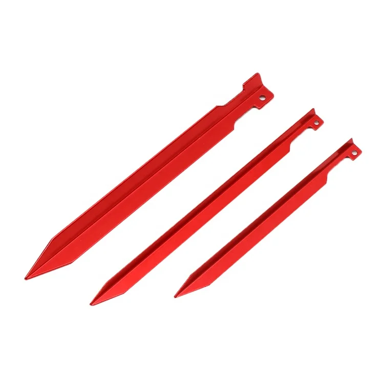 Outdoor Accessory Factory 23cm Y Shape Aluminum Tent Stakes Camping Peg  Manufacturers