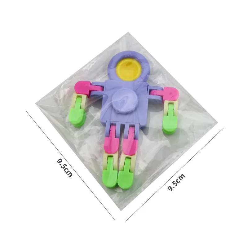 New Transformable Fingertip Fidget Spinner Anti Stress Deformation Gyro Chain with pop Fidget Toy For Kids And Adults