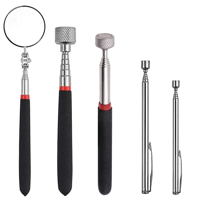 Portable Car Telescopic Detection Lens Inspection Mirror 360 Swivel Car Angle View Pen For Auto Inspection Hand Repair Tools