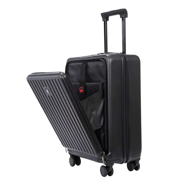 New Arrivals TSA lock universal wheels aluminum luggage luxury aluminum silent wheel wide trolley suitcase