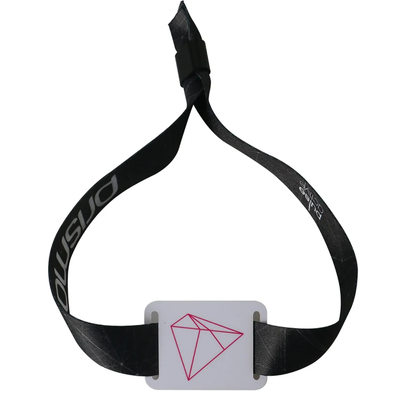 Popular RFID NFC Woven Elastic Wristband Bracelet For Festival Events Concert Tickets