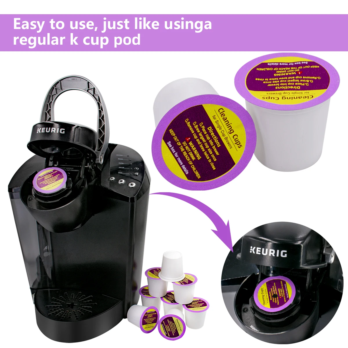 Высококачественная кофемашина keurig сменные капсулы для очистки