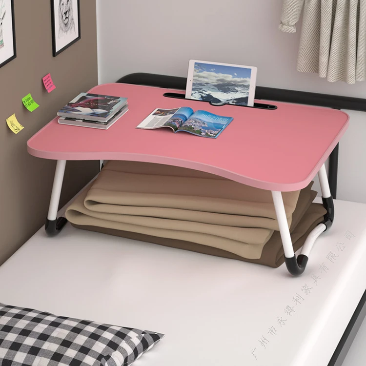 wholesale multi functional home office portable small adjustable wooden gaming study laptop table desk for bed with fan t8