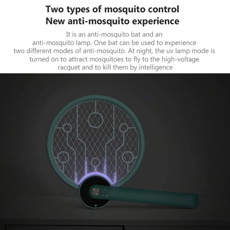 
Vissko Foldable mosquito trap lamp Rechargeable Electric mosquito swatter electric fly swatter 