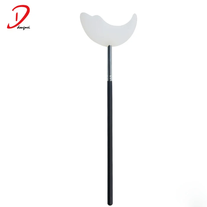 Wholesale Moon shape Silicone Mascara & Shadow Shield brush ,silicone brush for makeup