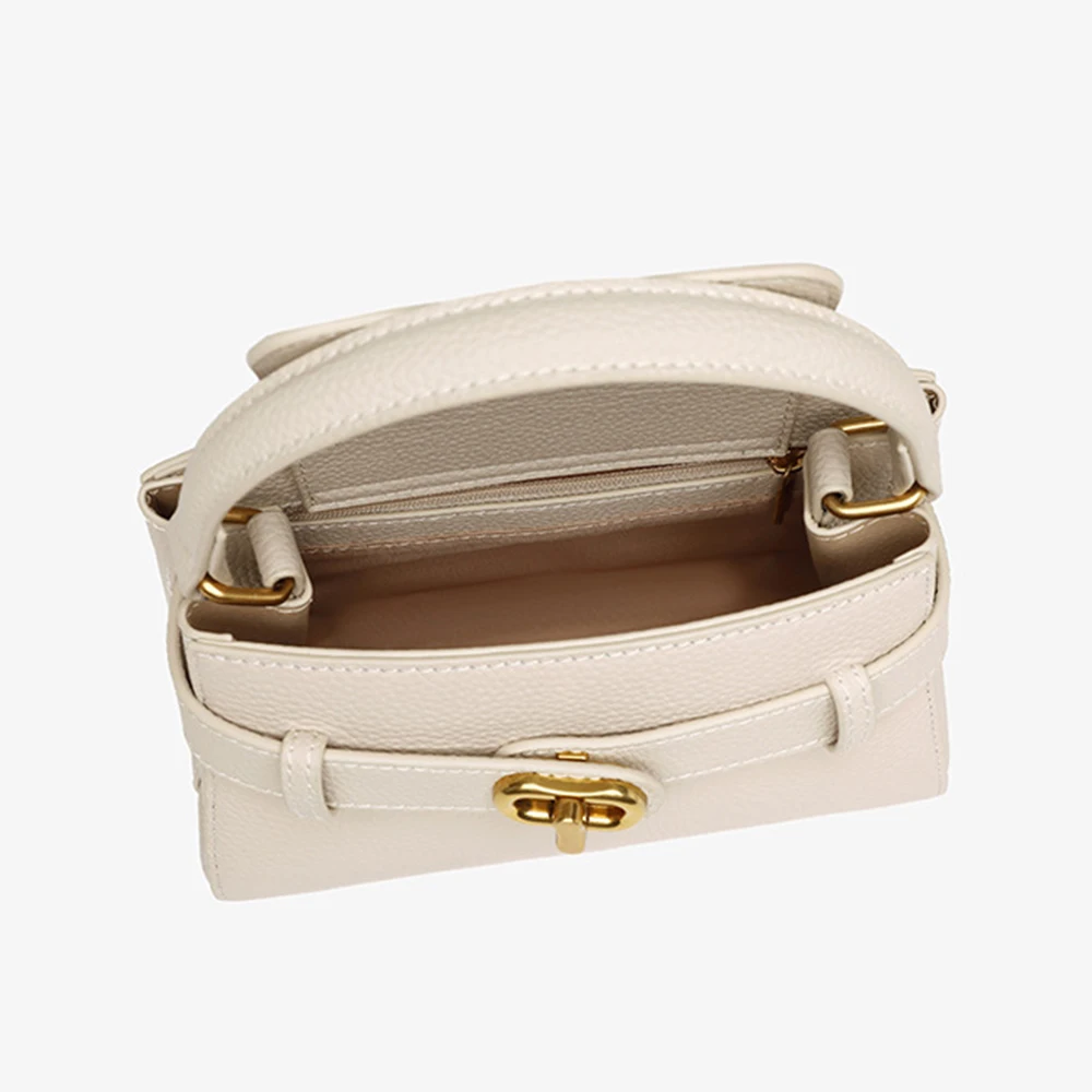 Guangzhou Latest Bags 2023 Women Cow Hide Genuine Pure Leather European Hand Bags Luxury Handbags Cowhide