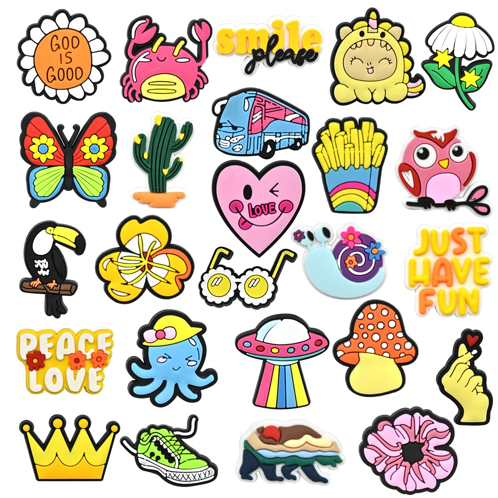 Set Sale Resin Charms Designer Rubber Charms Wholesale Designer Shoe Accessories Buckles For Shoes Shoe Accessories Charm