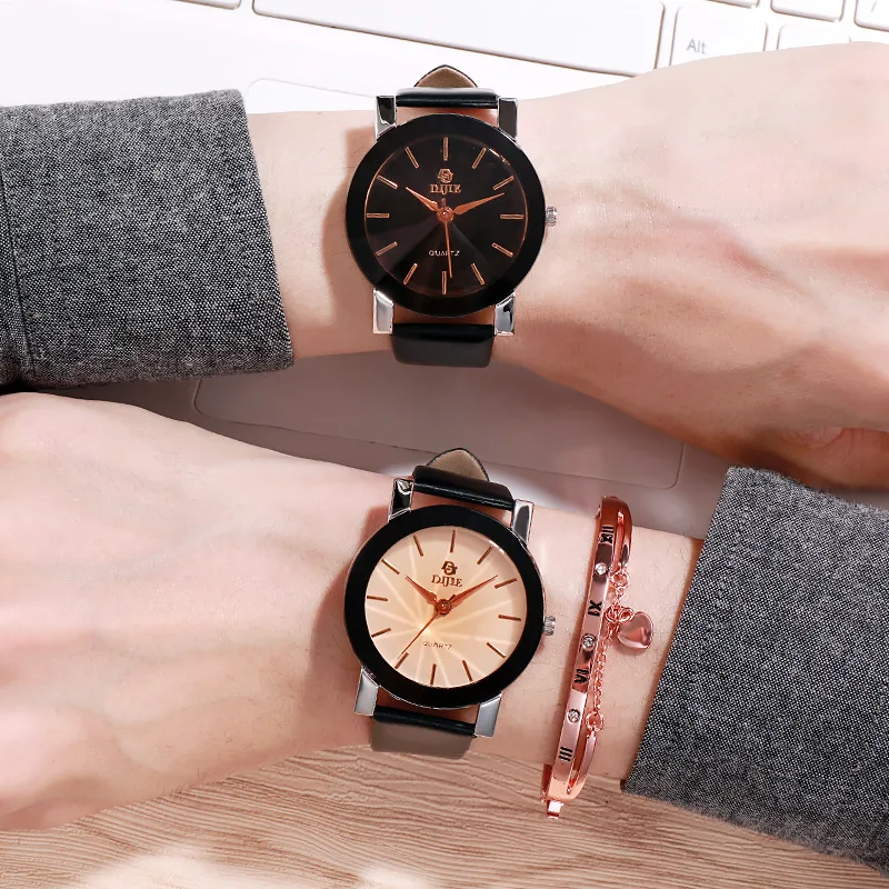 
Chinese style classic retro Hong Kong style British all-match black and white men and women quartz watch 