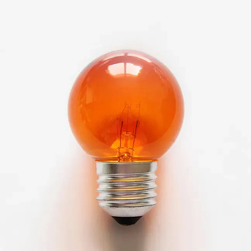Decoration Globe Ball Glass Halogen Light B22 E27 5W G40 Mini Colorful Incandescent Lamp Filament Bulb