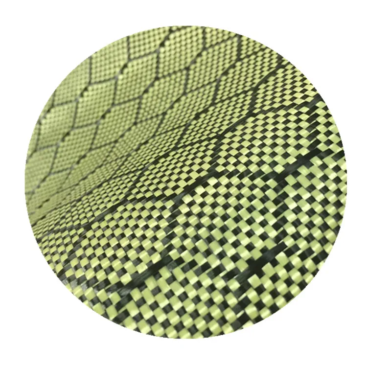 1500D 200gsm yellow carbon aramid fiber fabric