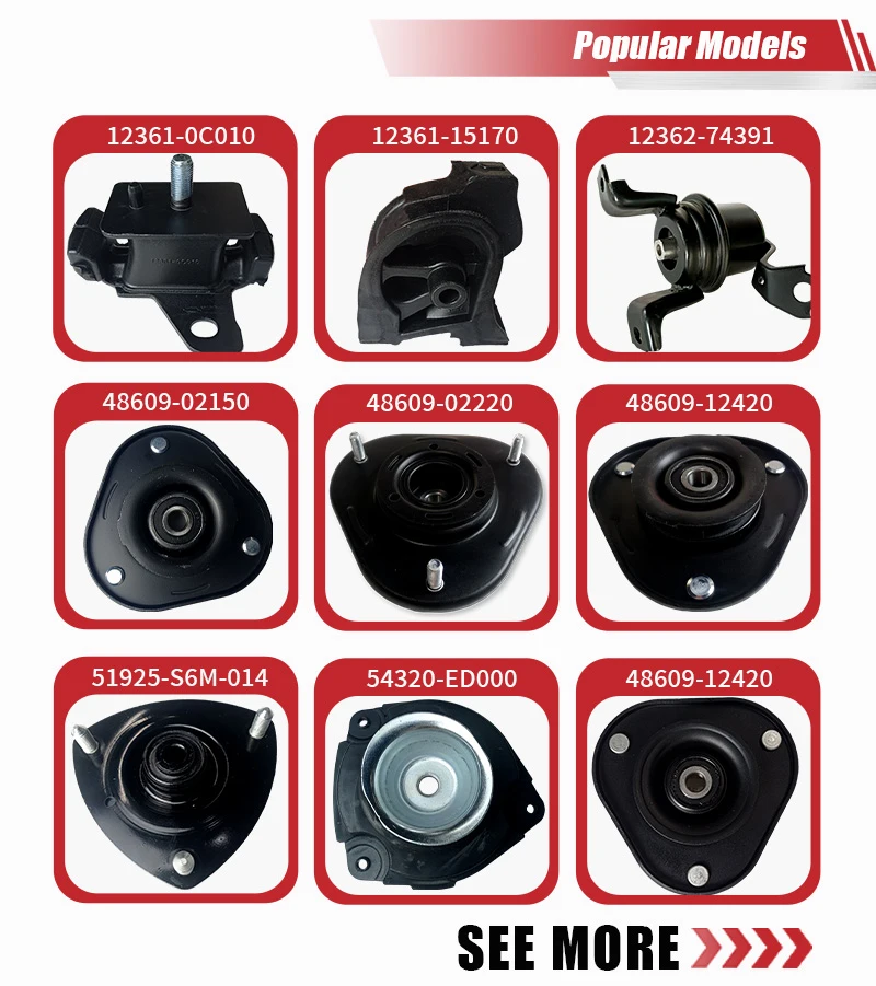 GDST Rubber Iron Aluminum OEM S21-2901110 Suspension Shock Absorber Auto Rubber Strut Mount for CHERY A1 QQ6
