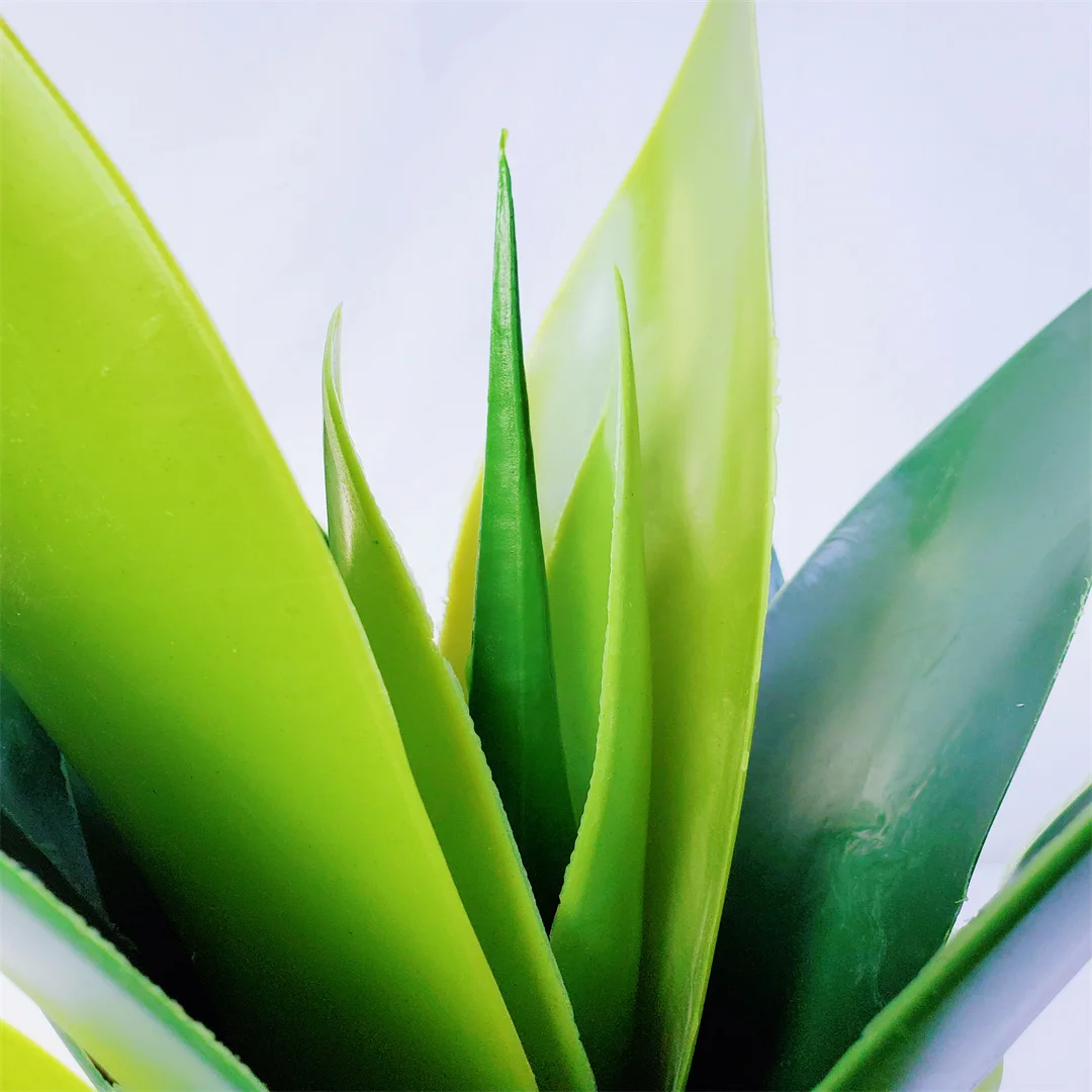 Artificial  Large Realistic Green Succulents Plants with Plastic Pots for Home and Office Decoration Including Aloe Echeveria