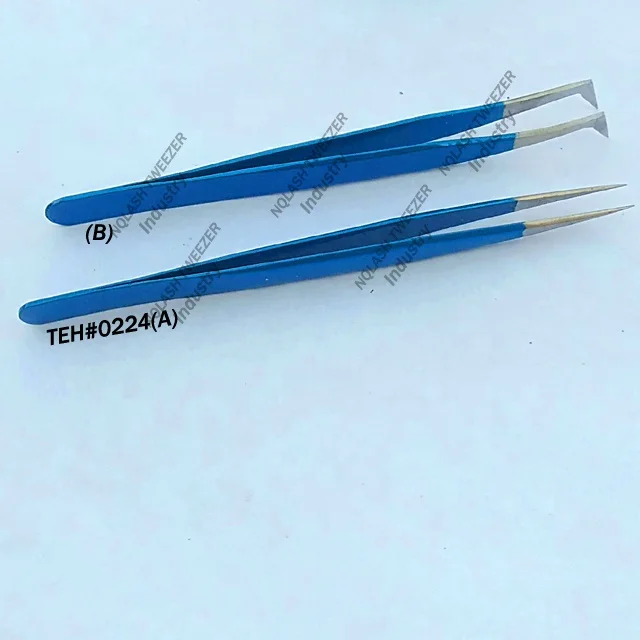 
Diamond Grip Plasma Gold Color Eyelash Extension Tweezers / Russian Volume Tweezers Custom Private Label 