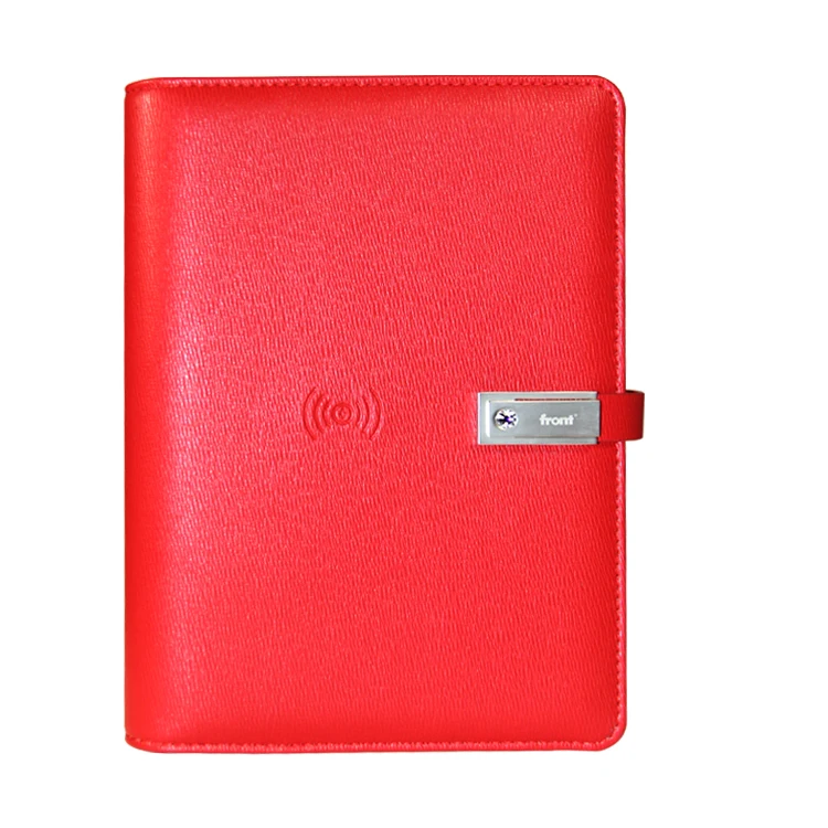 
FRONT wholesale 2020 diary with powerbank notebook wireless multifunctional 16G usb notebooks 