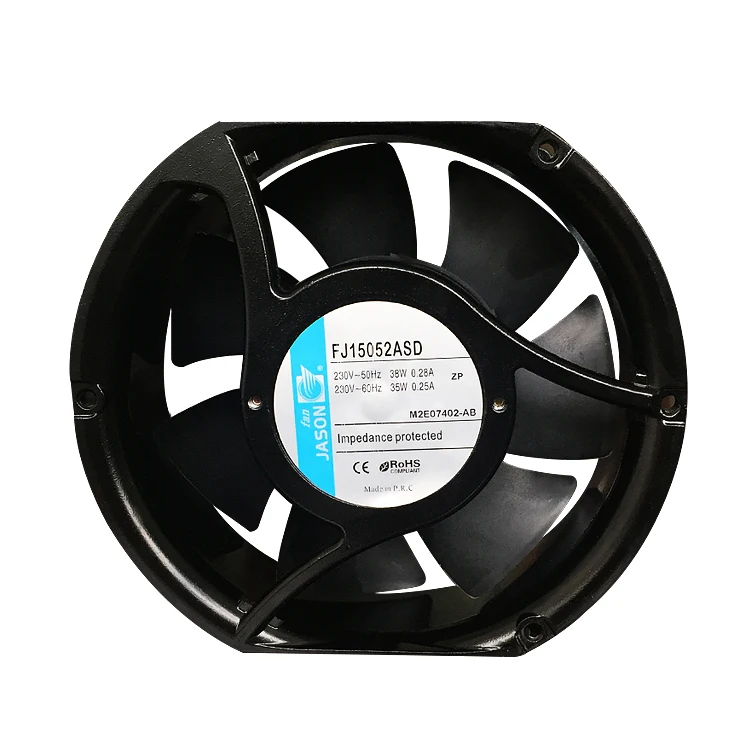 17152 cooling fan Flow 220v AC 230V 6 Inch Capacitor Start Motor Quiet Cooling Inner High Temperature Duct Axial Fan