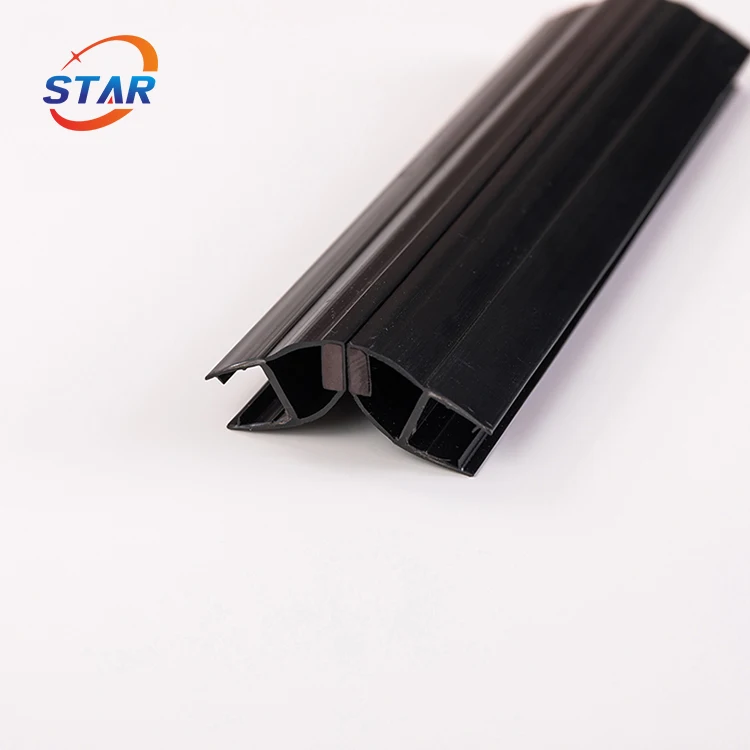 135 degree PVC self-adhesive magnetic seal diamond-shape frameless shower screen weather strips seal strips