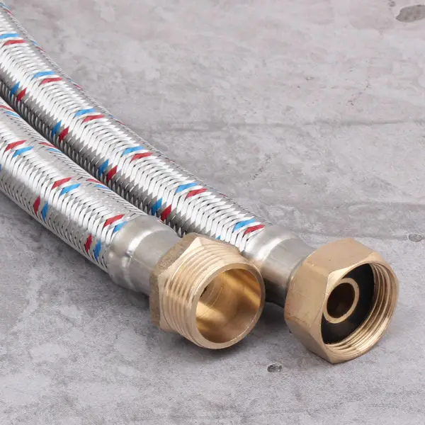 Bathroom large diameter stainless steel braided pipe