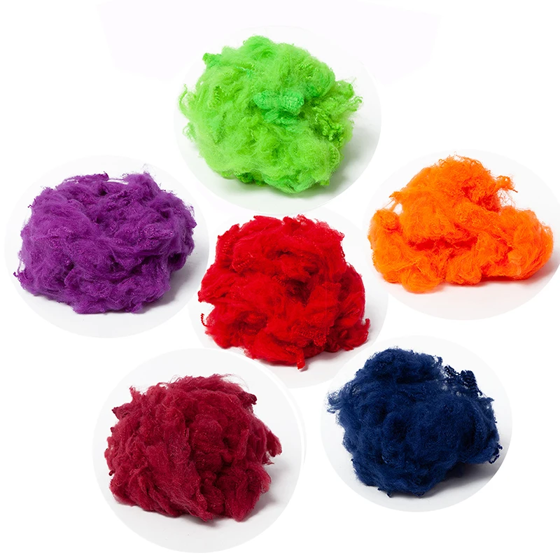
1.4D-30D 64mm colored polyester staple fiber 