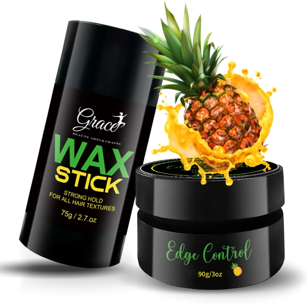 Edge Control Wax Hair Wax Stick Bundle Set Wigs Strong Hold Non-greasy for Fly Away & Edge