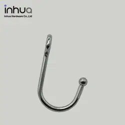 Non-perforated bathroom kitchen hook metal wall hook