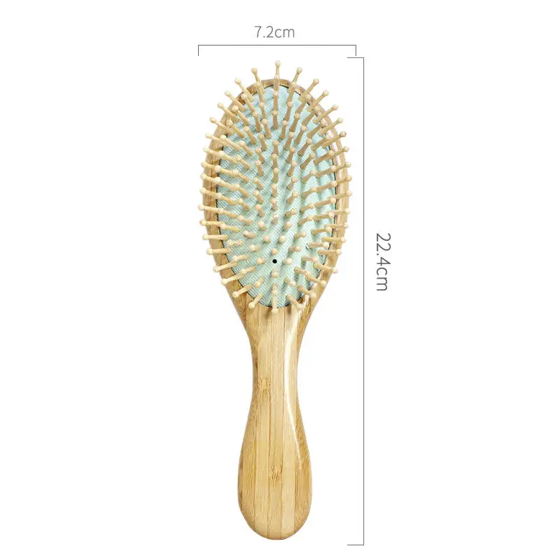 Hot Selling Professional Barber Shop Paddle Bamboo Tooth Wood Airbag Comb Hairdressing Air Cushion Healthy Hair Brush