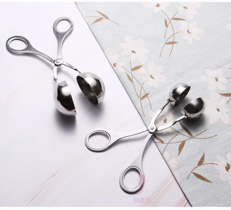 
Stainless Steel Meatball Maker Diy Fish Ball Mold Food Clip Kitchen Creative Ball Maker 