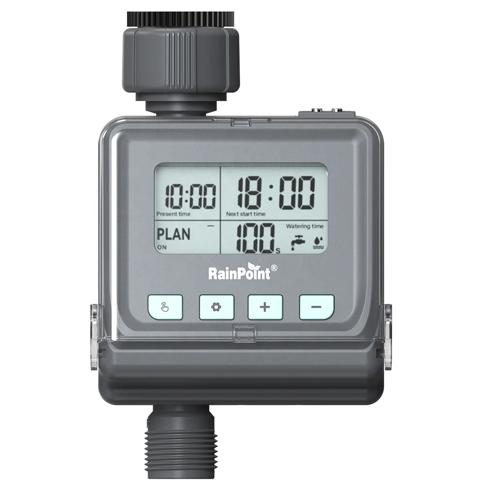 Rainpoint New Arrival Digital Water Timer Rainfall Sensor Rain Delay Automatic Irrigation 3 Plans Watering Computer Garden Timer