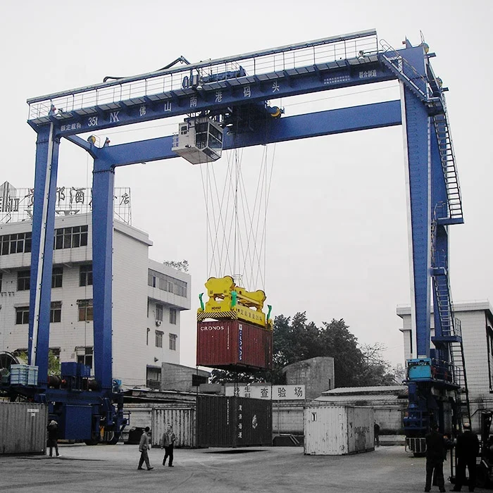 RTG верфь порт резиновая шина 45 тонн подъема 20 футов 40 контейнер козловой кран цена