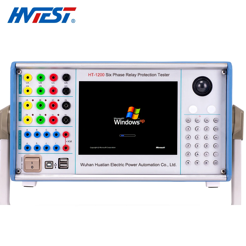 B HT-1200 Secondary Current Injection Test Six Phase Relay Protection Tester protective relay systems test equipment