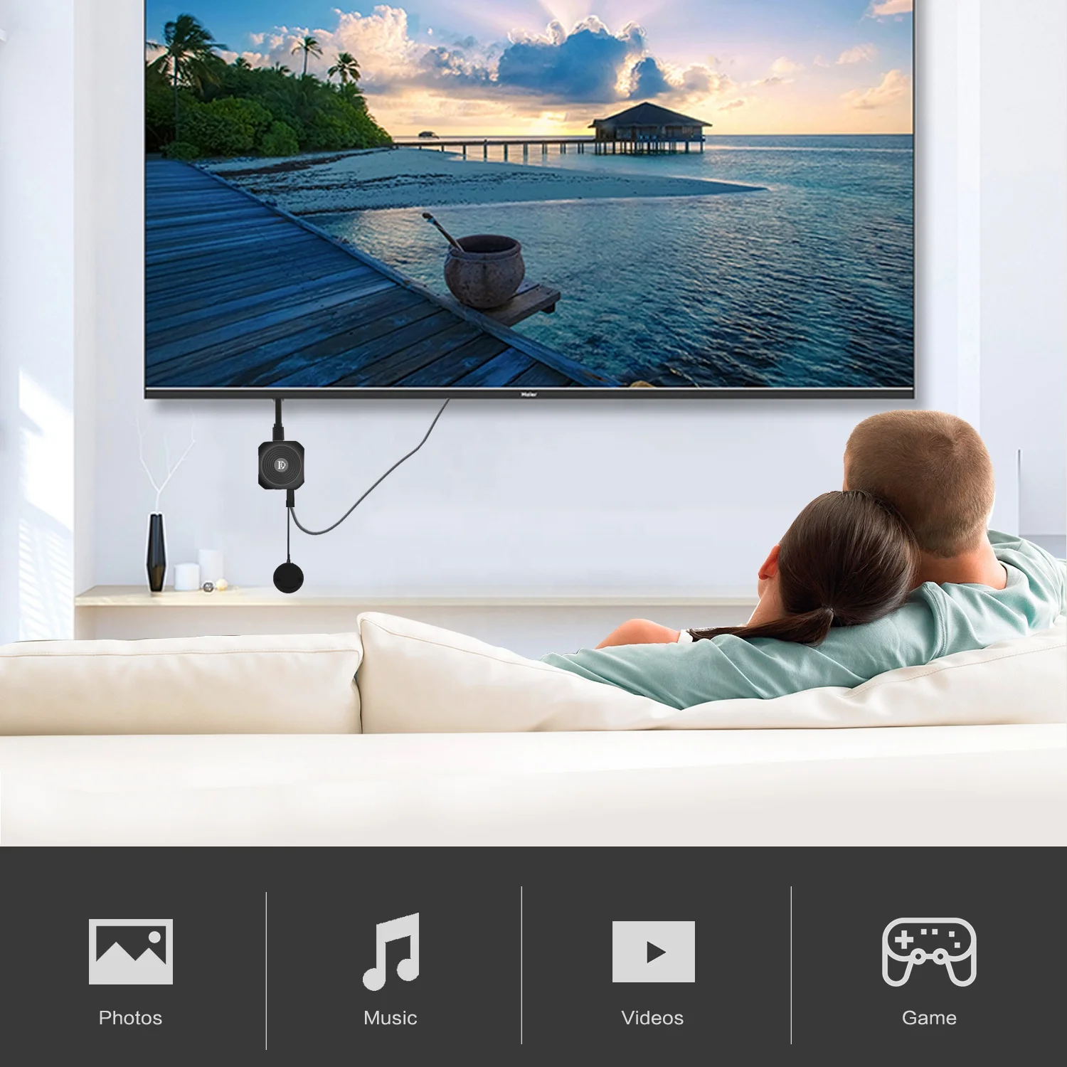 BD04 новый стиль аудио 1080P 2 4G Airplay Miracast беспроводной Wifi Дисплей ключ HD MI приемник