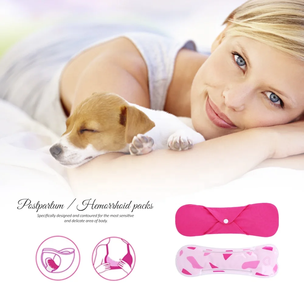 Mom Perineal Hot Cold Gel Pack Full Length Cooling Pad Liners for Postpartum Care