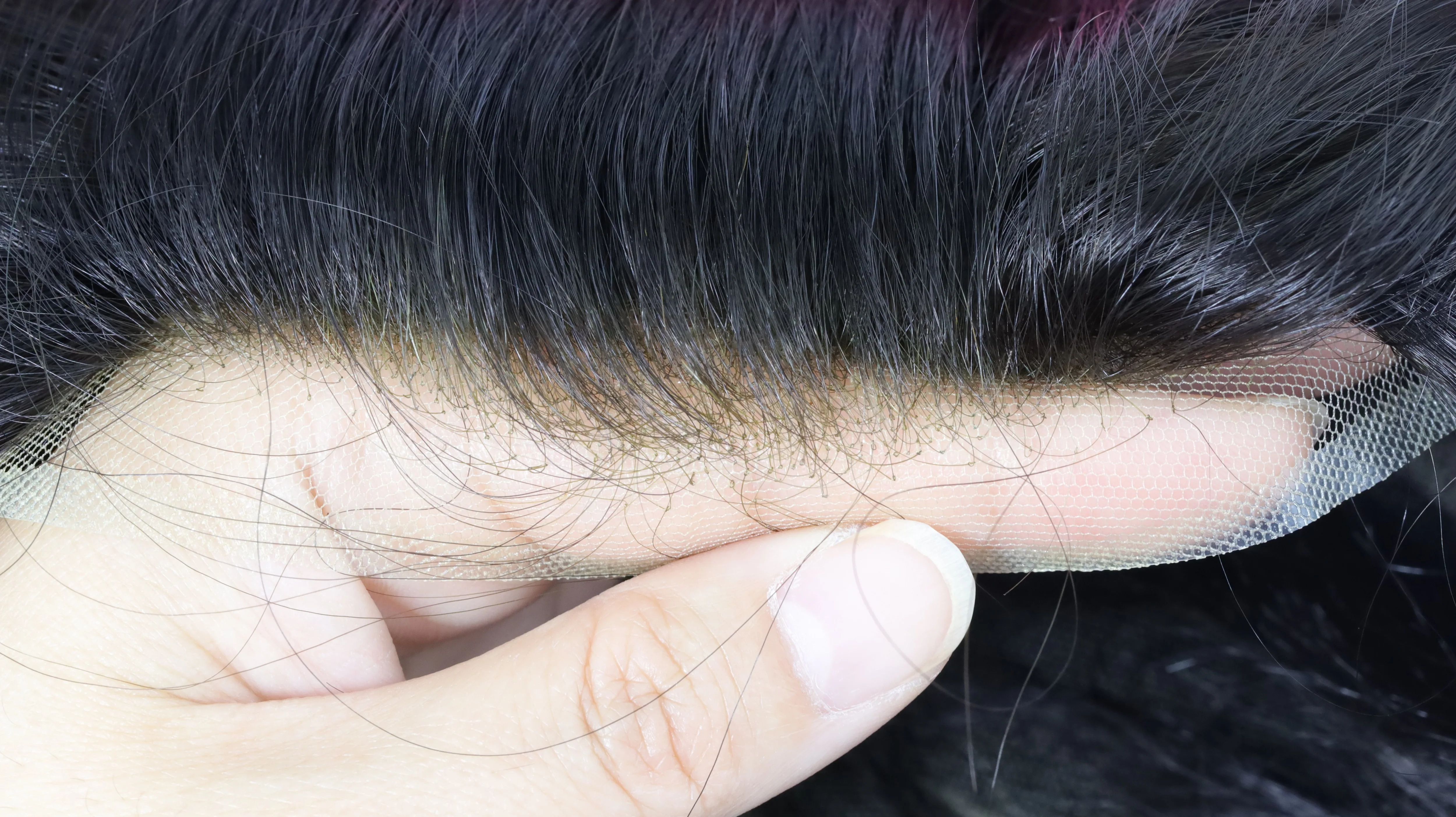 P2-3-8 Custom Human Hair Wholesale Swiss Lace Mono Natural Toupee Men Hair