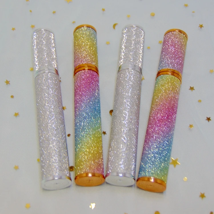 
luxury colourful eyelash tube cylindrical shape empty lipgloss tubes 